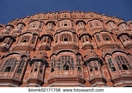 Stock Photo - Palace of the Winds, Hawa Mahal, Jaipur, Rajasthan, India, Asia. Fotosearch