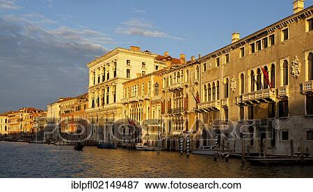 Stock Photo - Palazzi, Palaces, Grand Canal, Venice, Italy, Europe. Fotosearch