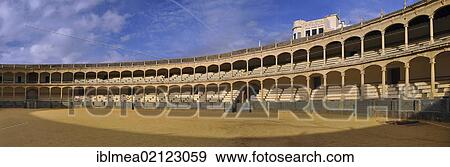 Panoramic view of the Ronda bullring, Ronda, Andalusia, Spain, Europe View Large Photo Image Stock Photo - Panoramic view of the Ronda bullring, Ronda, Andalusia, Spain, Europe. Fotosearch