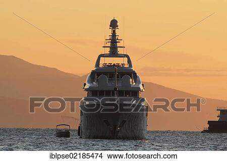 Picture - Paraffin, cruiser, built by Feadship, 60. 10 m, built in 2002, French Riviera, France, Mediterranean Sea, Europe. Fotosearch