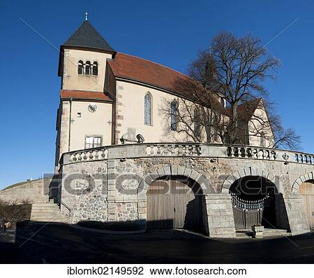 Parish Church of St. Peter in Petersberg near Fulda, Rhoen, Hesse, Germany, Europe View Large Photo Image Stock Image - Parish Church of St. Peter in Petersberg near Fulda, Rhoen, Hesse, Germany, Europe. Fotosearch