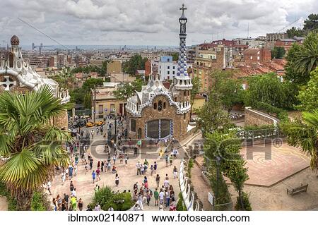 Park Gueell, designed by Antoni Gaudí, UNESCO World Cultural Heritage Site, Barcelona, Catalonia, Spain, Europe View Large Photo Image Stock Image - Park Gueell, designed by Antoni Gaudí, UNESCO World Cultural Heritage Site, Barcelona, Catalonia, Spain, Europe. Fotosearch
