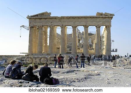 Parthenon Temple, the Acropolis, Athens, Greece, Europe View Large Photo Image Stock Photo - Parthenon Temple, the Acropolis, Athens, Greece, Europe. Fotosearch