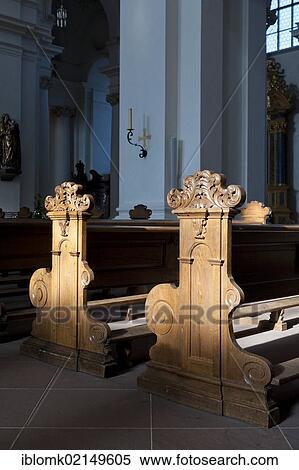 Pews, interior, Fulda Cathedral, built by Johann Dientzenhofer, 1704 - 1712, Fulda, Hesse, Germany, Europe View Large Photo Image Stock Photography - Pews, interior, Fulda Cathedral, built by Johann Dientzenhofer, 1704 - 1712, Fulda, Hesse, Germany, Europe. Fotosearch