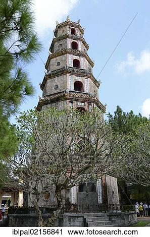 Phuoc Duyen Tower, Thien Mu Pagoda, Hue, Vietnam, Southeast Asia, Asia View Large Photo Image Stock Image - Phuoc Duyen Tower, Thien Mu Pagoda, Hue, Vietnam, Southeast Asia, Asia. Fotosearch