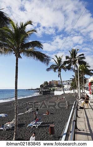 Playa de Puerto Naos, La Palma, Canary Islands, Spain, Europe, PublicGround, Europe View Large Photo Image Stock Photography - Playa de Puerto Naos, La Palma, Canary Islands, Spain, Europe, PublicGround, Europe. Fotosearch