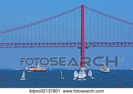 Ponte 25 de Abril, 25th of April Bridge, Tagus or Tejo River, Lisboa, Lisbon, Portugal, Europe View Large Photo Image Stock Image - Ponte 25 de Abril, 25th of April Bridge, Tagus or Tejo River, Lisboa, Lisbon, Portugal, Europe. Fotosearch