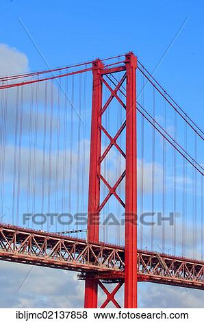 Ponte 25 de Abril, 25th of April Bridge, Tagus or Tejo River, Lisboa, Lisbon, Portugal, Europe View Large Photo Image Stock Photo - Ponte 25 de Abril, 25th of April Bridge, Tagus or Tejo River, Lisboa, Lisbon, Portugal, Europe. Fotosearch