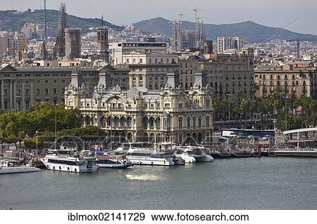Port Authority of Barcelona, Catalonia, Spain, Europe, PublicGround, Europe View Large Photo Image Stock Photo - Port Authority of Barcelona, Catalonia, Spain, Europe, PublicGround, Europe. Fotosearch