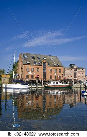 Stock Photo - Port, Orth, Fehmarn Island, Baltic Sea, Schleswig-Holstein, Germany, Europe. Fotosearch