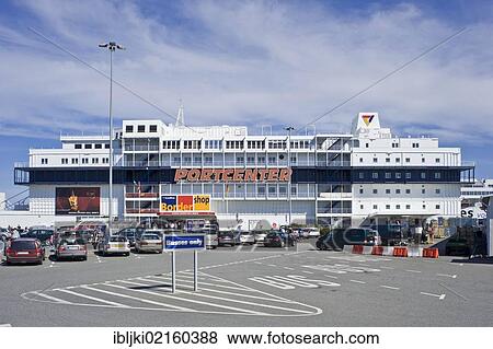 Stock Photo - Portcenter, ferry terminal, Puttgarden, Fehmarn Island, Baltic Sea, Schleswig-Holstein, Germany, Europe. Fotosearch