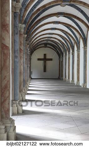 Stock Image - Portico, Schloss Corvey castle, former abbey, Hoexter, Weserbergland region, North Rhine-Westphalia, Germany, Europe. Fotosearch
