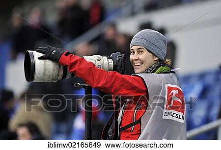 Press photographer, sports photographer at work, Rhein-Neckar-Arena, Sinsheim-Hoffenheim, Baden-Wuerttemberg, Germany, Europe View Large Photo Image Stock Photo - Press photographer, sports photographer at work, Rhein-Neckar-Arena, Sinsheim-Hoffenheim, Baden-Wuerttemberg, Germany, Europe. Fotosearch