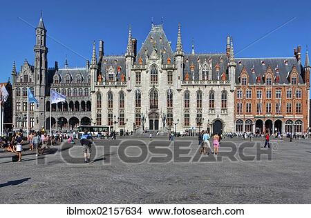 Provincial Government Palace, Provinciaal Hof, Provincial Court, Grote Markt market square, historic town centre of Bruges, UNESCO World Heritage Site, West Flanders, Flemish Region, Belgium, Europe View Large Photo Image Picture - Provincial Government Palace, Provinciaal Hof, Provincial Court, Grote Markt market square, historic town centre of Bruges, UNESCO World Heritage Site, West Flanders, Flemish Region, Belgium, Europe. Fotosearch