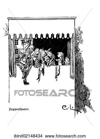 Puppet Theatre, illustration in The House in the Sun by Carl Larsson, 1917 View Large Photo Image Picture - Puppet Theatre, illustration in The House in the Sun by Carl Larsson, 1917. Fotosearch