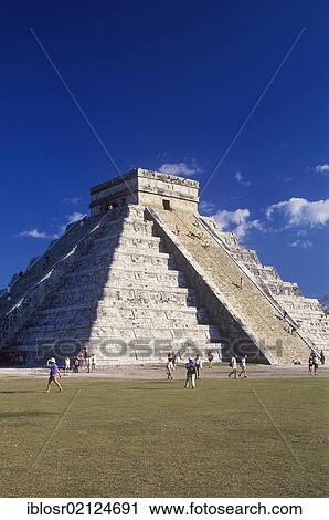 Pyramid of Kukulcan, Maya ruins of Chichen Itza, Yucatan, Mexico, North America View Large Photo Image Stock Image - Pyramid of Kukulcan, Maya ruins of Chichen Itza, Yucatan, Mexico, North America. Fotosearch