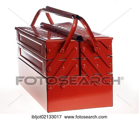 Red metal tool box View Large Photo Image Stock Photo - Red metal tool box. Fotosearch