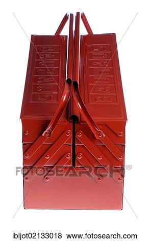Stock Photo - Red metal tool box. Fotosearch