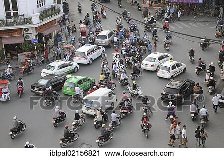 Road traffic, Hanoi, Vietnam, Southeast Asia, Asia View Large Photo Image Stock Image - Road traffic, Hanoi, Vietnam, Southeast Asia, Asia. Fotosearch