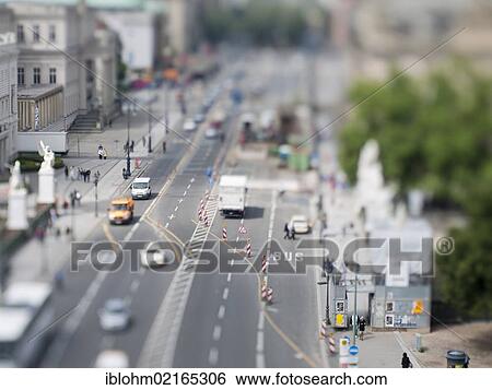 Road with roadworks, miniature view, tilt-shift effect, Unter den Linden street, Berlin, Germany, Europe View Large Photo Image Stock Photograph - Road with roadworks, miniature view, tilt-shift effect, Unter den Linden street, Berlin, Germany, Europe. Fotosearch