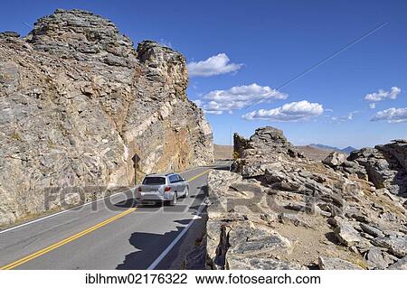 Stock Image - Rock Cut, Trail Ridge Road, Rocky Mountain National Park, Colorado, USA, North America. Fotosearch