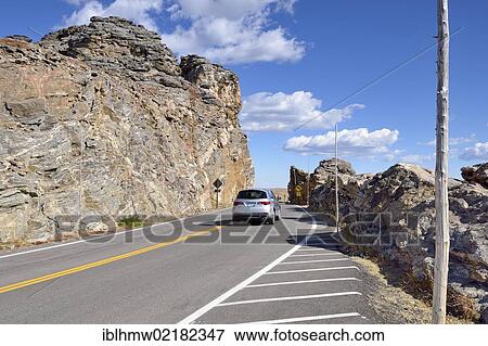 Stock Photo - Rock Cut, Trail Ridge Road, Rocky Mountain National Park, Colorado, USA, North America. Fotosearch