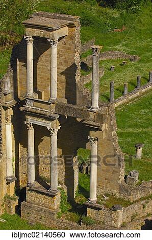 Stock Image - Roman theatre, Volterra, Tuscany, Italy, Europe. Fotosearch
