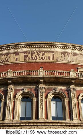 Royal Albert Hall, facade detail, South Kensington, City of Westminster, London, England, United Kingdom, Europe View Large Photo Image Stock Photograph - Royal Albert Hall, facade detail, South Kensington, City of Westminster, London, England, United Kingdom, Europe. Fotosearch