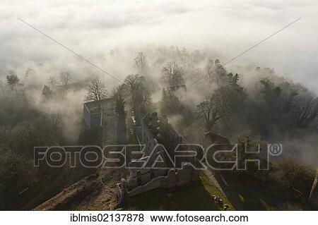 Ruins of Hohentwiel Fortress in a foggy atmosphere, Hegau, Konstanz district, Baden-Wuerttemberg, Germany, Europe View Large Photo Image Stock Photo - Ruins of Hohentwiel Fortress in a foggy atmosphere, Hegau, Konstanz district, Baden-Wuerttemberg, Germany, Europe. Fotosearch