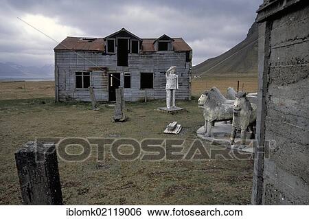 Rural exodus, abandoned farmstead of the artist and farmer Samúel Jónsson, Brautarholt, fjord, or Arnarfjoerður or Arnarfjoerdur, Westfjords, Iceland, Europe View Large Photo Image Stock Photograph - Rural exodus, abandoned farmstead of the artist and farmer Samúel Jónsson, Brautarholt, fjord, or Arnarfjoerður or Arnarfjoerdur, Westfjords, Iceland, Europe. Fotosearch