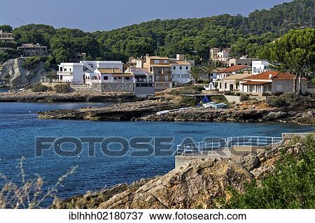 Stock Photo - Sant Elm, southwest coast, Majorca, Balearic Islands, Spain, Europe. Fotosearch