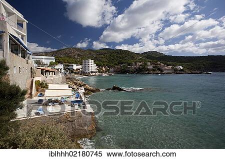Stock Photography - Sant Elm, southwest coast, Majorca, Balearic Islands, Spain, Europe. Fotosearch