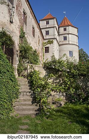 Scharfenberg Castle, on the right bank of the Elbe river, entrance area, Saxon Elbe, Saxony, Germany, Europe View Large Photo Image Stock Photography - Scharfenberg Castle, on the right bank of the Elbe river, entrance area, Saxon Elbe, Saxony, Germany, Europe. Fotosearch
