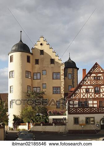 Schloss Oberschwarzach Castle, Steigerwald, Lower Franconia, Franconia, Bavaria, Germany, Europe, PublicGround, Europe View Large Photo Image Stock Photograph - Schloss Oberschwarzach Castle, Steigerwald, Lower Franconia, Franconia, Bavaria, Germany, Europe, PublicGround, Europe. Fotosearch
