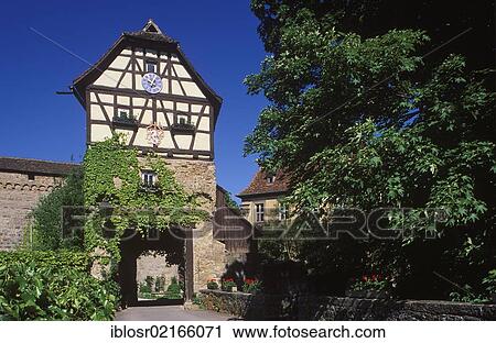 Stock Image - Schloss Stetten Castle, Hohenlohe, Baden-Wuerttemberg, Germany, Europe. Fotosearch