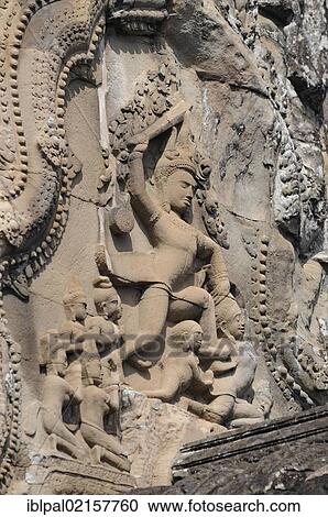 Sculptural relief, top level, Temple Mount, Angkor Wat, Siem Reap, Cambodia, Southeast Asia, Asia View Large Photo Image Stock Image - Sculptural relief, top level, Temple Mount, Angkor Wat, Siem Reap, Cambodia, Southeast Asia, Asia. Fotosearch