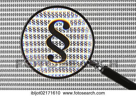 Section or paragraph symbol through a magnifying glass View Large Photo Image Stock Image - Section or paragraph symbol through a magnifying glass. Fotosearch
