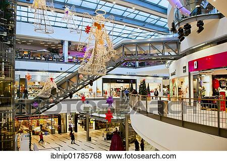 Shopping centre with Christmas decoration, Copenhagen, Denmark, Europe View Large Photo Image Stock Photo - Shopping centre with Christmas decoration, Copenhagen, Denmark, Europe. Fotosearch