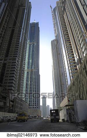 Skyscrapers, modern architecture, Dubai Marina, Dubai, United Arab Emirates, Middle East, Asia View Large Photo Image Stock Image - Skyscrapers, modern architecture, Dubai Marina, Dubai, United Arab Emirates, Middle East, Asia. Fotosearch