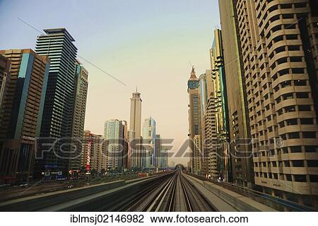 Skyscrapers, modern architecture, Dubai, United Arab Emirates, Middle East, Asia View Large Photo Image Stock Image - Skyscrapers, modern architecture, Dubai, United Arab Emirates, Middle East, Asia. Fotosearch