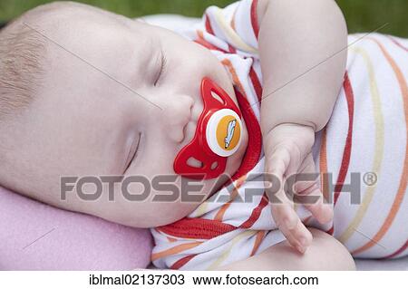 Stock Image - Sleeping baby. Fotosearch