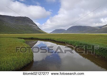 Small lake, Fljótavík bay, Hornstrandir, Westfjords, Iceland, Europe View Large Photo Image Stock Photo - Small lake, Fljótavík bay, Hornstrandir, Westfjords, Iceland, Europe. Fotosearch