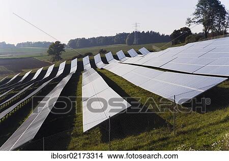 Solar farm near Landshut, photovoltaics, Bavaria, Germany, Europe View Large Photo Image Picture - Solar farm near Landshut, photovoltaics, Bavaria, Germany, Europe. Fotosearch