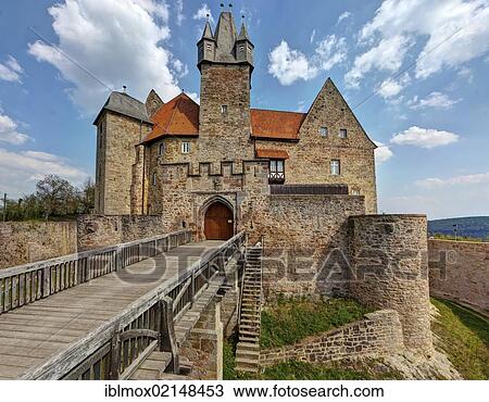 Stock Image - Spangenberg Castle, Spangenberg, Schwalm Eder district, Hesse, Germany, Europe, PublicGround, Europe. Fotosearch