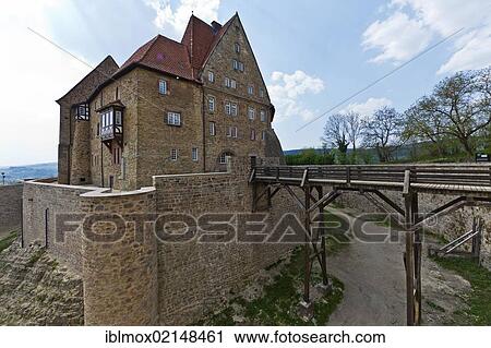 Stock Image - Spangenberg Castle, Spangenberg, Schwalm Eder district, Hesse, Germany, Europe, PublicGround, Europe. Fotosearch