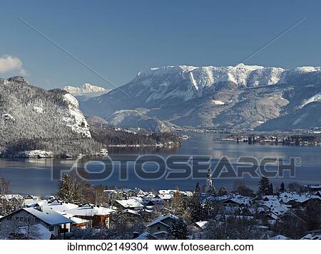 St. Gilgen on Lake Wolfgangsee, Salzkammergut, Austria, Europe View Large Photo Image Picture - St. Gilgen on Lake Wolfgangsee, Salzkammergut, Austria, Europe. Fotosearch