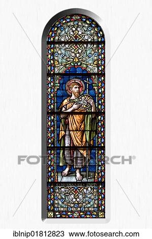 St. John the Baptist, stained glass window in a church View Large Photo Image Stock Image - St. John the Baptist, stained glass window in a church. Fotosearch