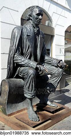 Statue of H C Andersen, Odense, Denmark, Europe View Large Photo Image Stock Photography - Statue of H C Andersen, Odense, Denmark, Europe. Fotosearch