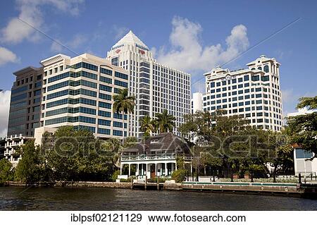 Stranahan House, oldest house in Fort Lauderdale, in front of the downtown skyline, Broward County, Florida, USA, North America View Large Photo Image Stock Photo - Stranahan House, oldest house in Fort Lauderdale, in front of the downtown skyline, Broward County, Florida, USA, North America. Fotosearch