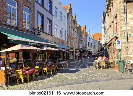 Street cafes on the Grote Markt market square, historic town centre of Bruges, UNESCO World Heritage Site, West Flanders, Flemish Region, Belgium, Europe View Large Photo Image Stock Photograph - Street cafes on the Grote Markt market square, historic town centre of Bruges, UNESCO World Heritage Site, West Flanders, Flemish Region, Belgium, Europe. Fotosearch
